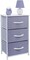 Sorbus Dresser with 3 Drawers - Bedside Furniture & Accent End Table Chest for Home, Bedroom Accessories, Office, College Dorm, Steel Frame, Wood Top, Fabric Drawers